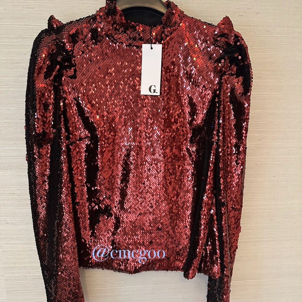 G. Label Charlotte Sequin top, NWT